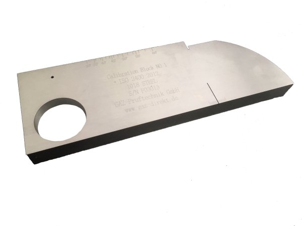 Calibration Test Block V1 according to EN ISO 2400:2012 Steel version