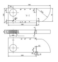 Calibration Test Block V1 according to EN ISO 2400:2012 Steel version