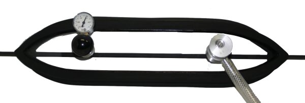 90° Rundkehlnaht-Vakuumglocke D= 2.250 mm / Durchmesser ca. 2.000 – 2.600 mm / Länge 500 mm