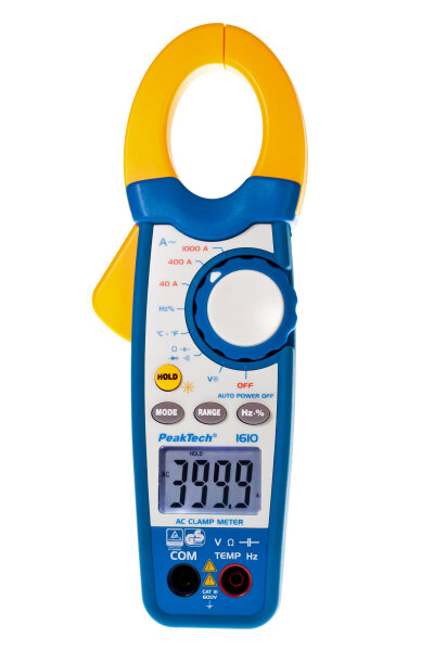 Stromzangenamperemeter ~ 4.000 Counts ~ 1000 A AC mit DMM