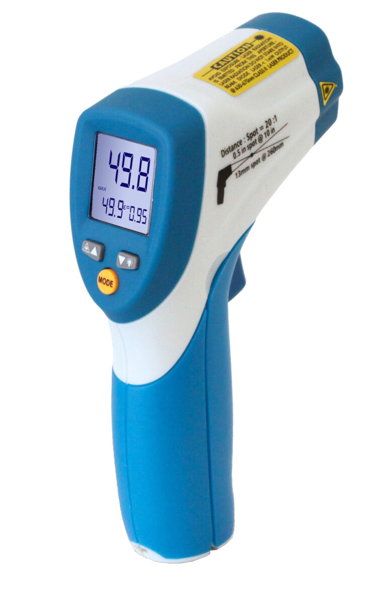 IR-Thermometer ~ -50  +800°C ~ 20 : 1 ~ mit Dual-Laser