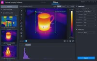 W&auml;rmebildkamera ~ 384 x 288 px. -20&deg;C &hellip; 550&deg;C ~ WiFi, Bluetooth, USB &amp; Analysesoftware