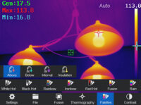 W&auml;rmebildkamera ~ 384 x 288 px. -20&deg;C &hellip; 550&deg;C ~ WiFi, Bluetooth, USB &amp; Analysesoftware