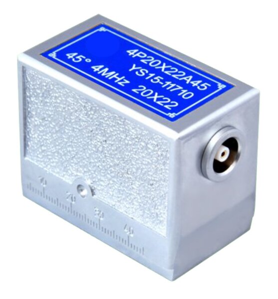 Ultraschall-Winkelprüfkopf 20x22 - 4 MHz-45°