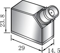 Ultraschall-Winkelpr&uuml;fkopf 9 x 9 - BNC