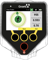 Hocheffizienter Radionuklid-Identifizierer GRAETZ RadXplore-ident