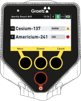 Hocheffizienter Radionuklid-Identifizierer GRAETZ RadXplore-ident