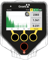 Hocheffizienter Radionuklid-Identifizierer GRAETZ RadXplore-ident