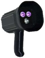 LED UV-Handlampe AUL-100D 2 UV-A-LED + 1 weiße LED-Wechselstrom